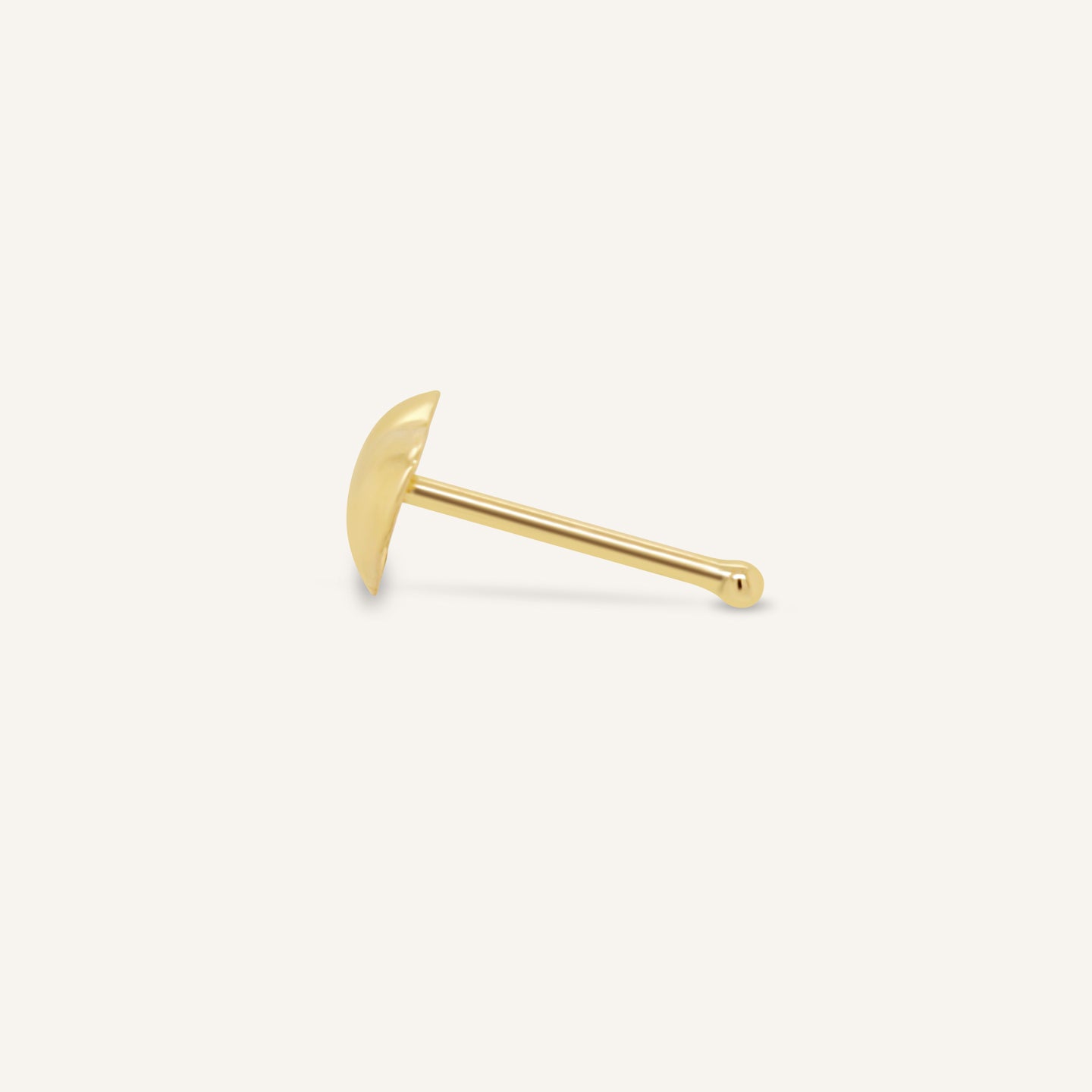 14K Lightning Nose Bone Stud