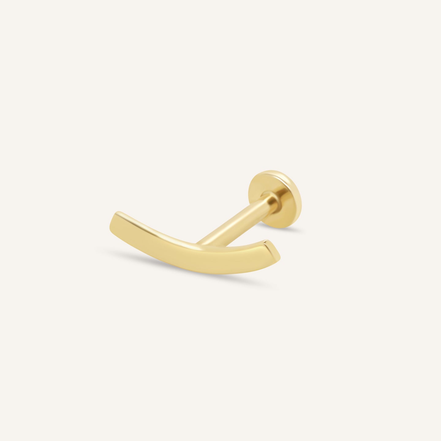 14K Smiley Flatback