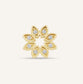 14K Flower CZ Flatback