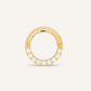 14K Yellow Gold CZ Pave Hinged Segment