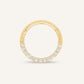 14K Yellow Gold CZ Pave Hinged Segment